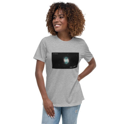 "Dead Star, Dope Shirt" – Dumbbell Nebula Women's Relaxed T-Shirt - Square - Image 9