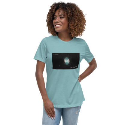 "Dead Star, Dope Shirt" – Dumbbell Nebula Women's Relaxed T-Shirt - Square - Image 8