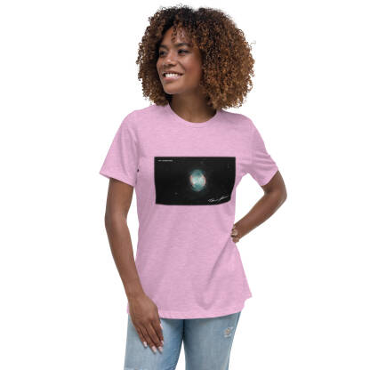 "Dead Star, Dope Shirt" – Dumbbell Nebula Women's Relaxed T-Shirt - Square - Image 11