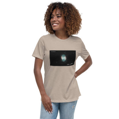 "Dead Star, Dope Shirt" – Dumbbell Nebula Women's Relaxed T-Shirt - Square - Image 10